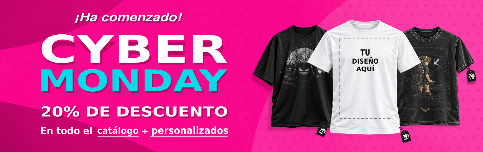 Cyber Monday 20% Dcto toda la web