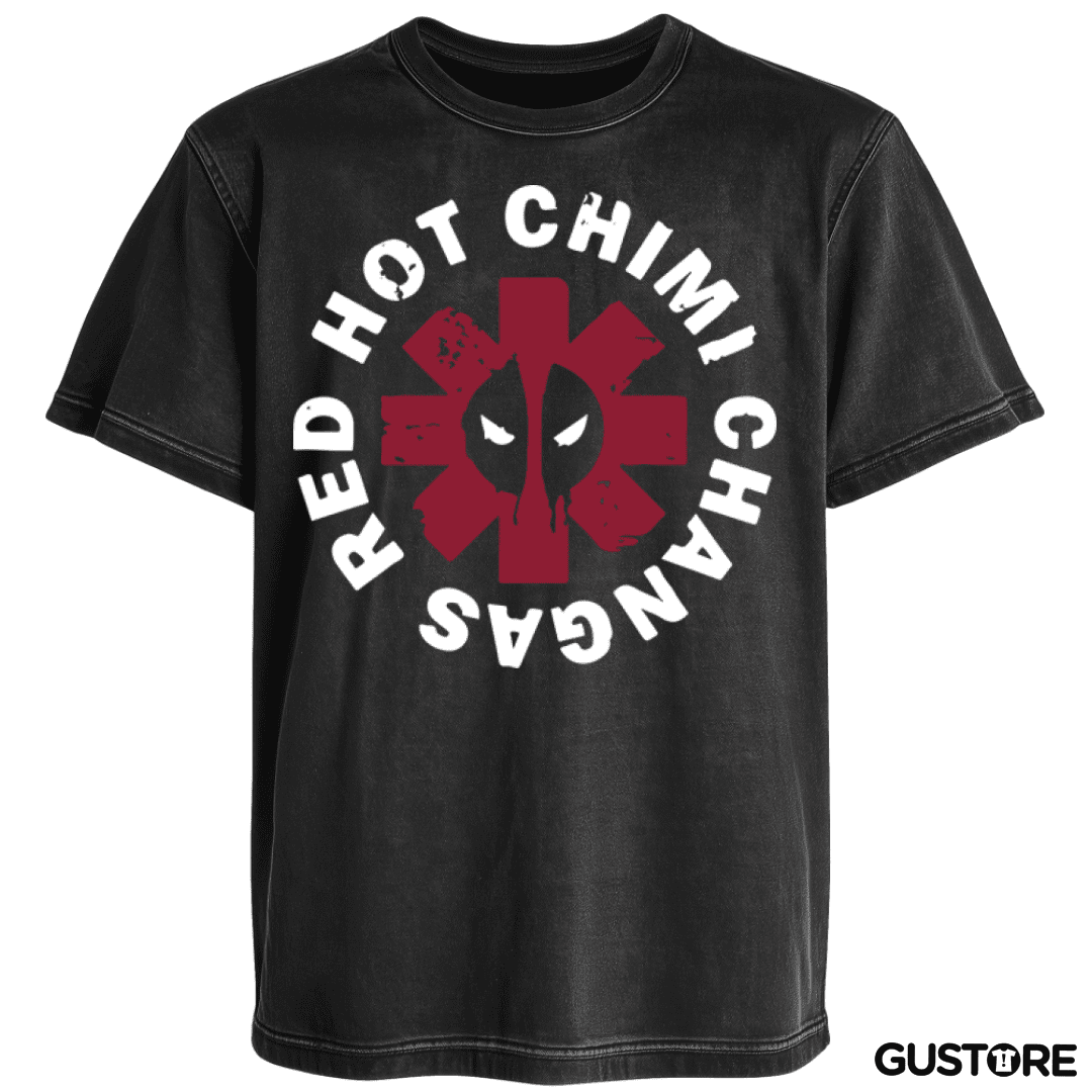 Polera desgastada Red hot chimi changas
