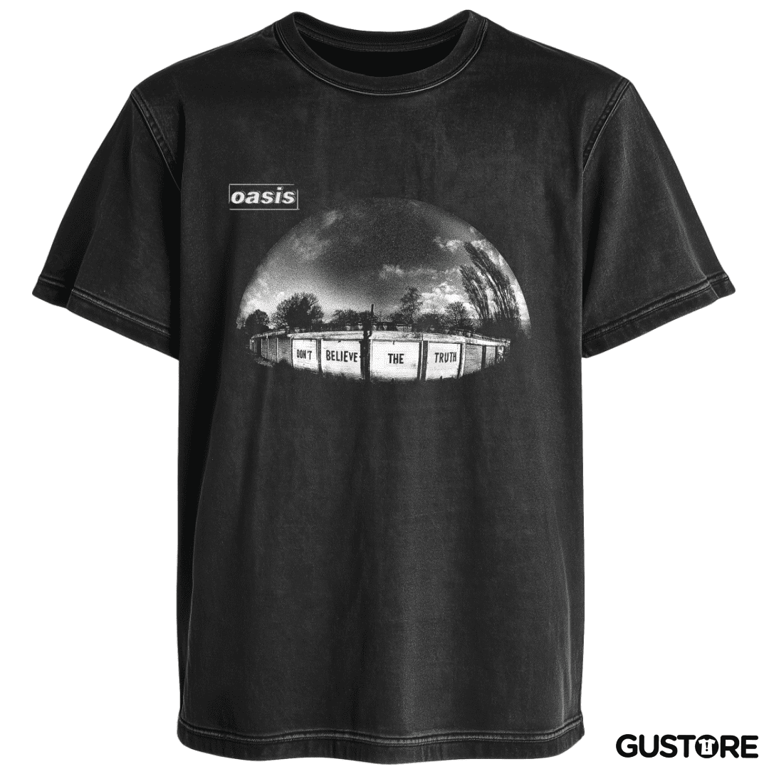 Polera desgastada Oasis Dont Believe the Truth
