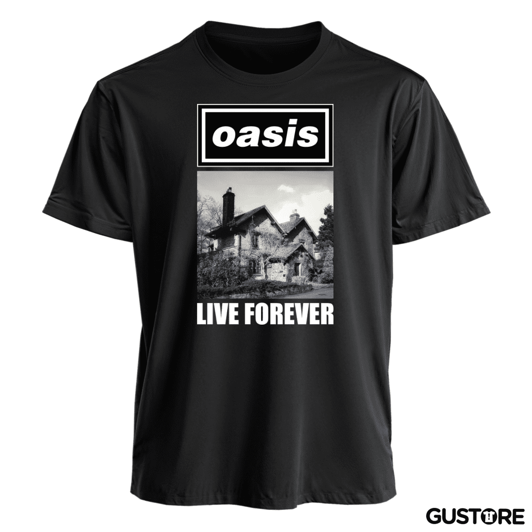 Polera Oasis Live Forever