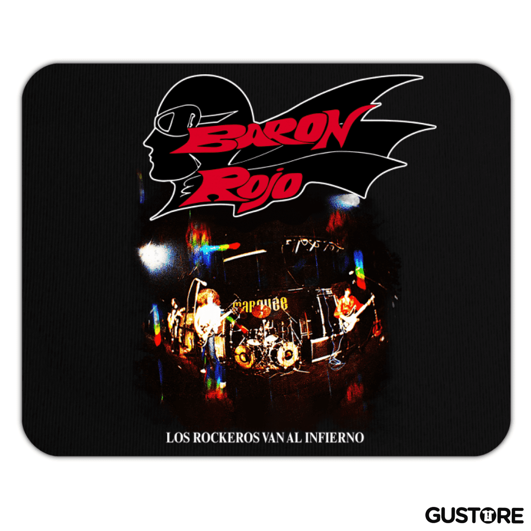 Mousepad Baron Rojo Los Rockeros van al Infierno