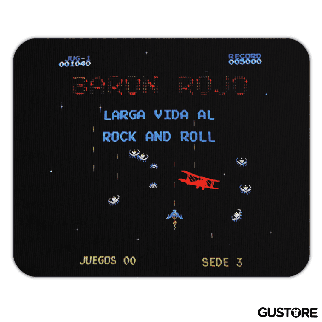 Mousepad Baron Rojo Larga Vida al Rock and Roll