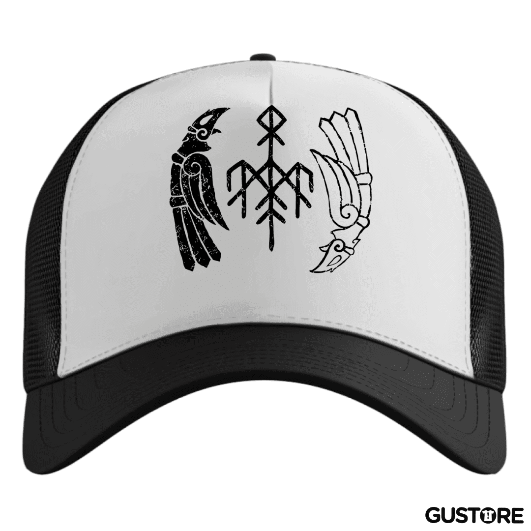 Gorro Wardruna Cuervos Blanco