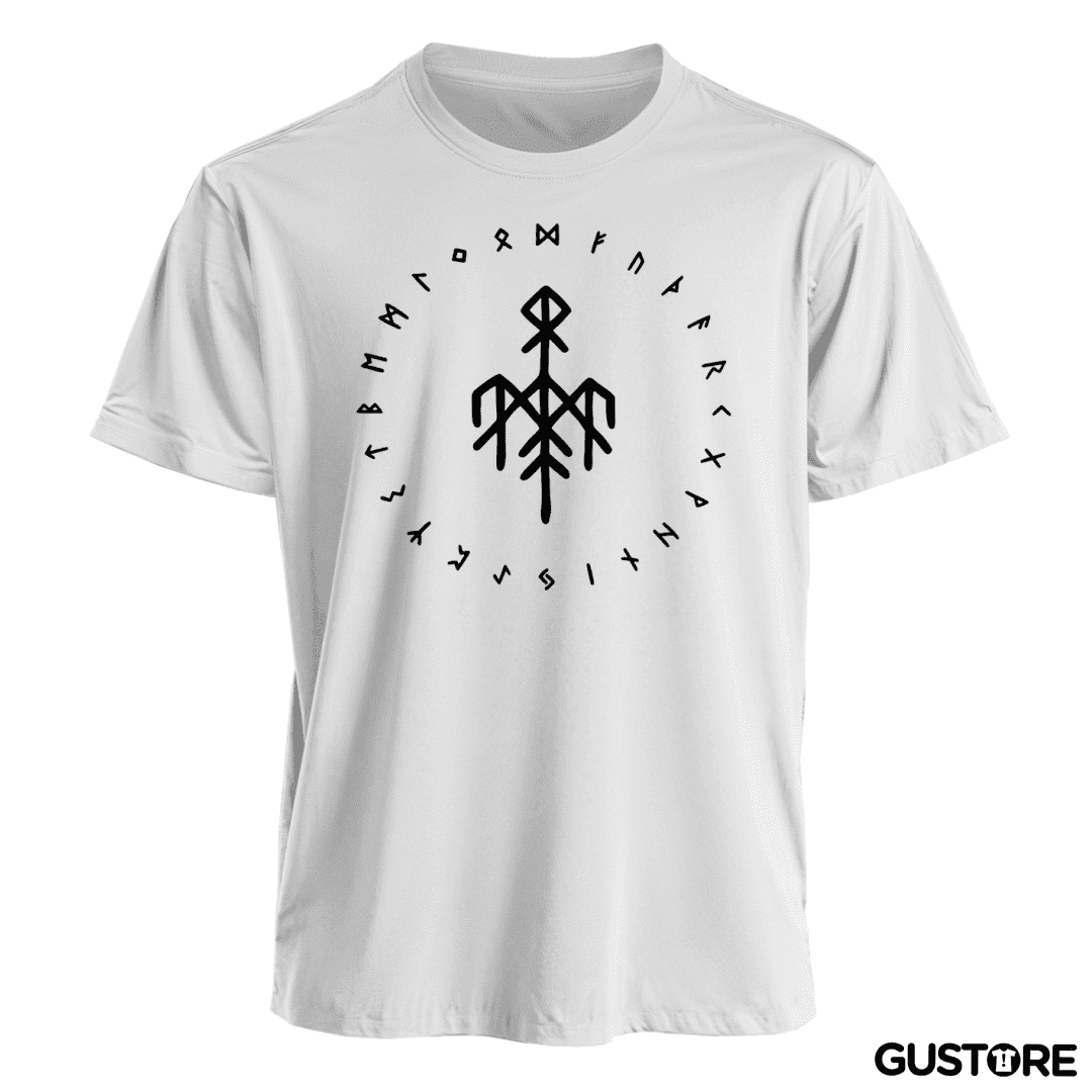 Polera Wardruna Futhark Blanco