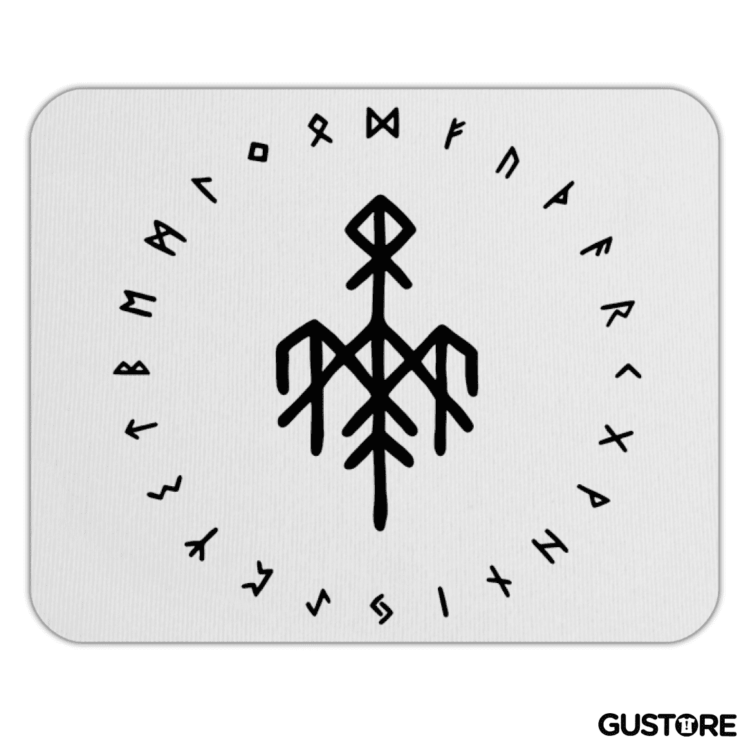 Mousepad Wardruna Futhark Blanco