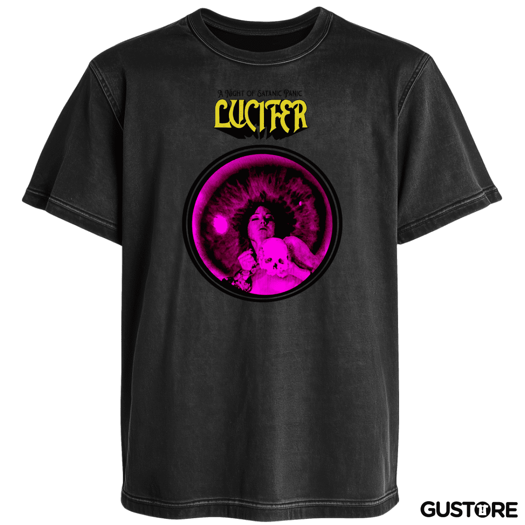 Polera desgastada A Satanic Night