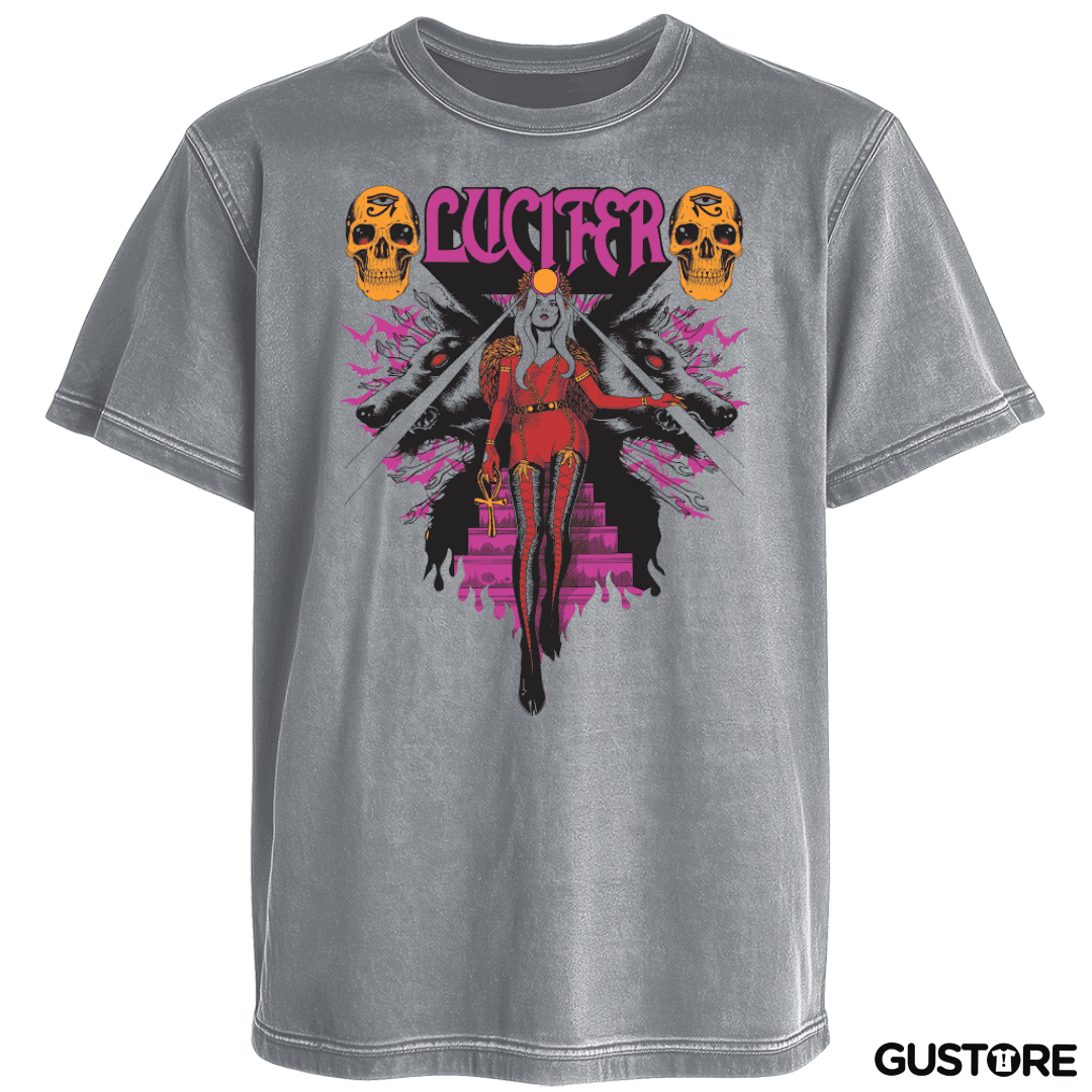 Polera desgastada Lucifer Witch