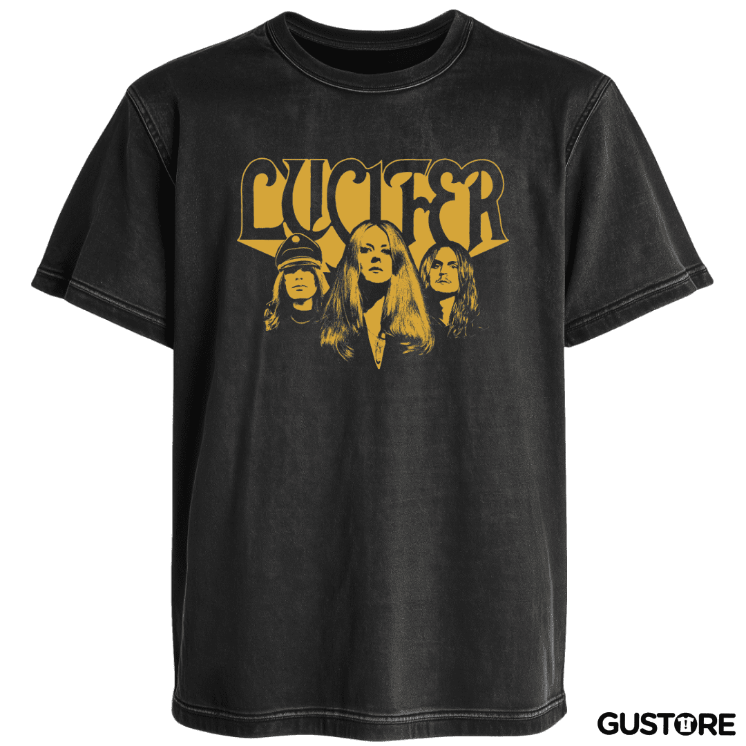 Polera desgastada Lucifer Band