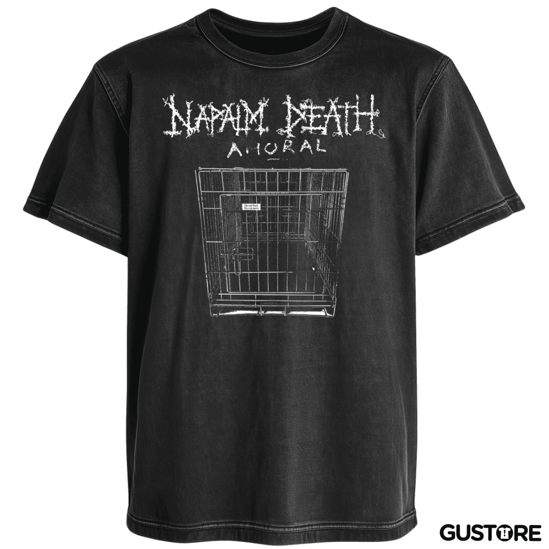 Polera desgastada Napalm Death Amoral