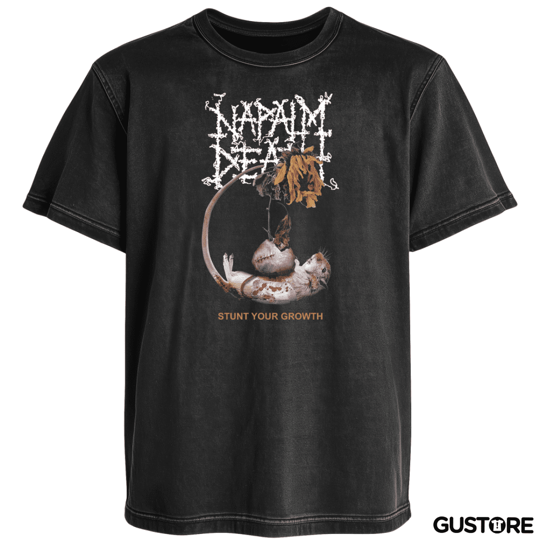 Polera desgastada Napalm Death Stunt Your Growth