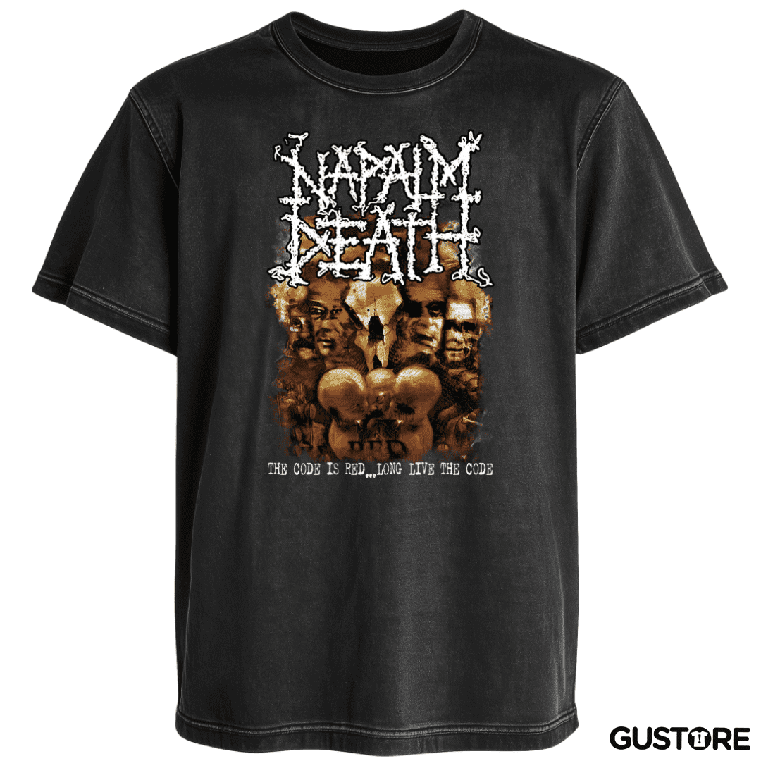 Polera desgastada Napalm Death The Code Is Red