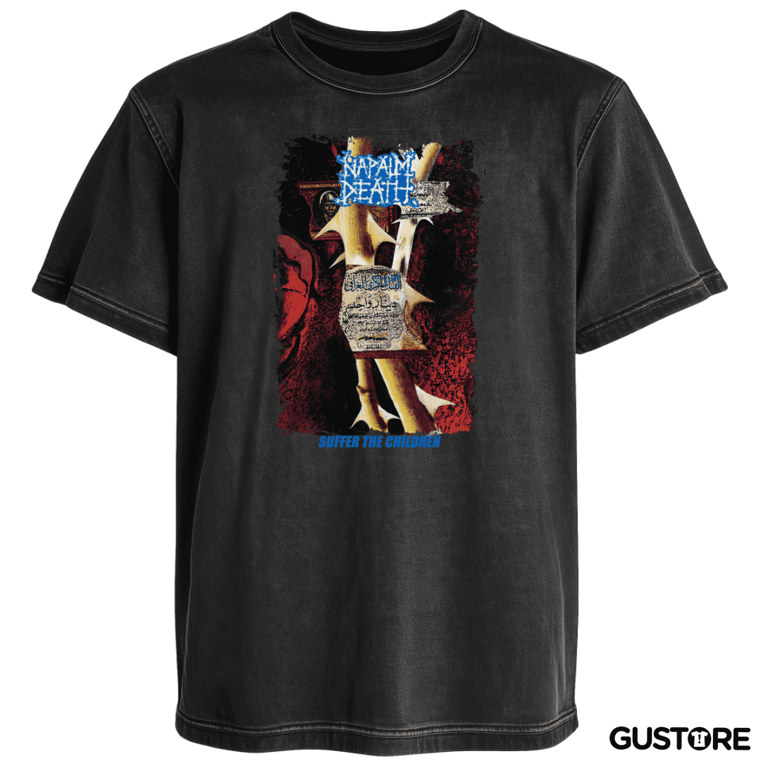 Polera desgastada Napalm Death Suffer the Children