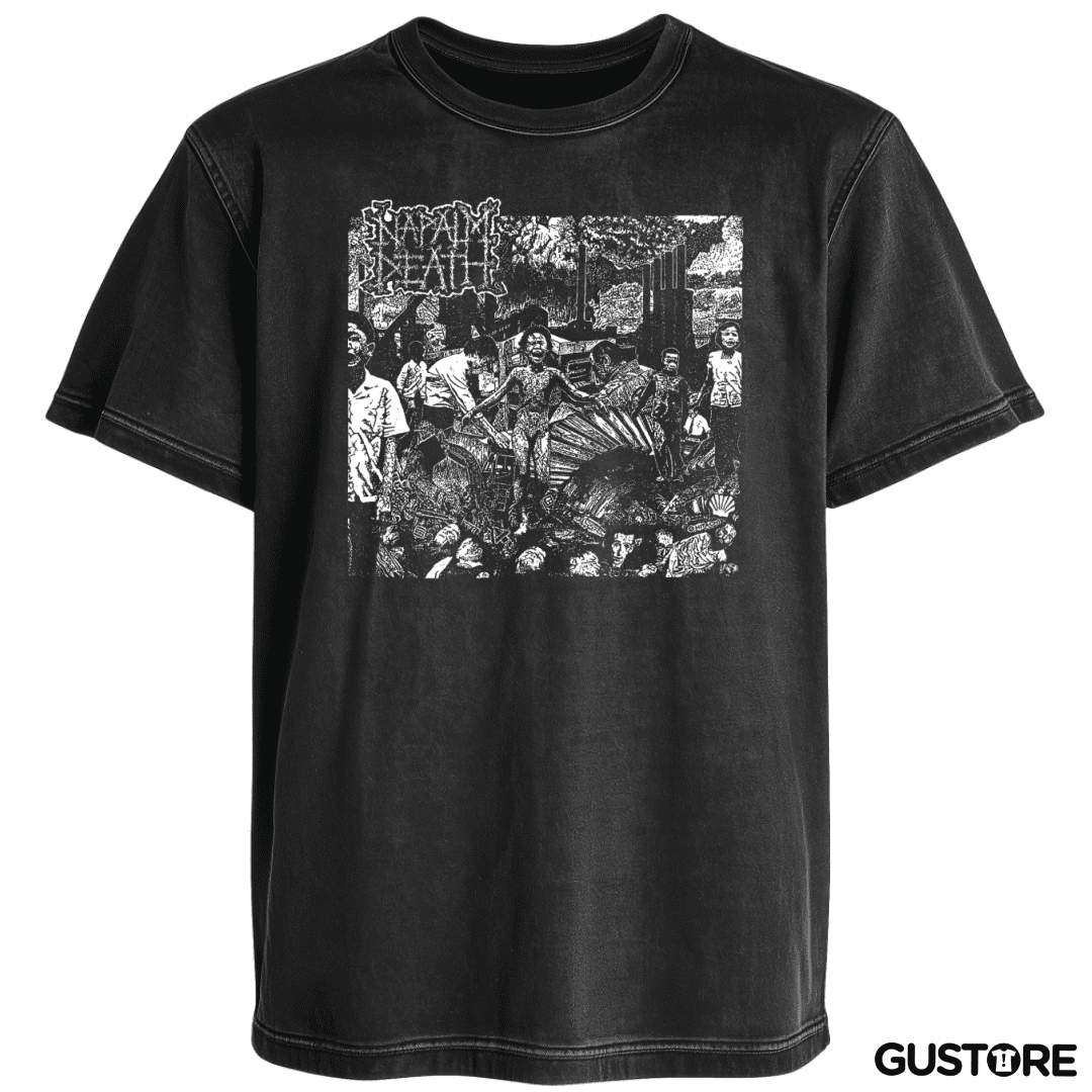 Polera desgastada Napalm Death Live Ep