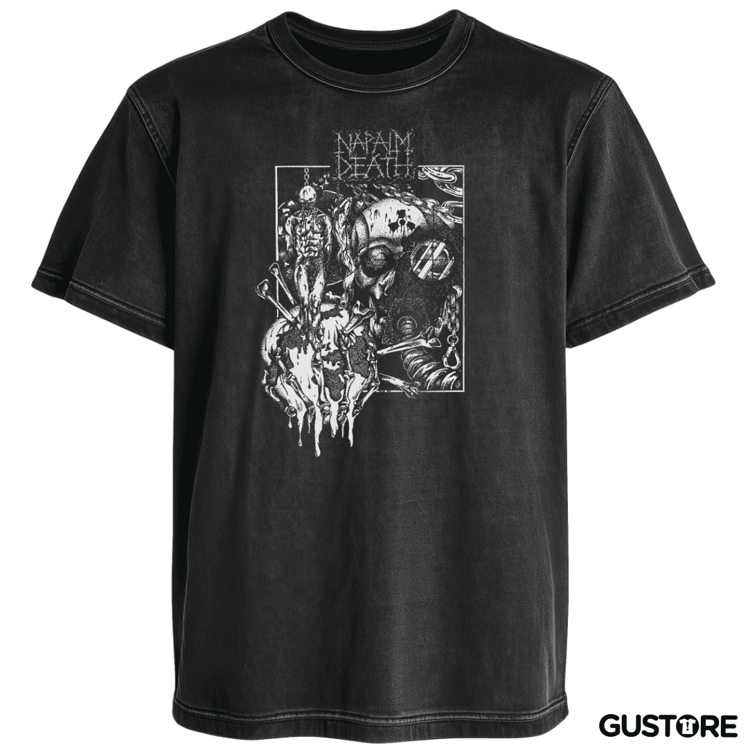 Polera desgastada Napalm Death Corruption