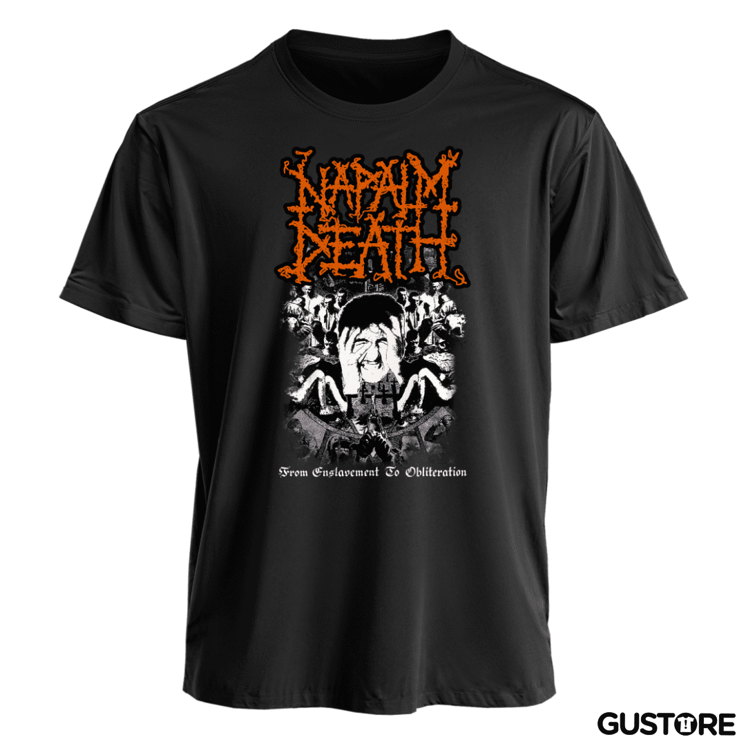 Polera Napalm Death From Enslavement to Obliteration