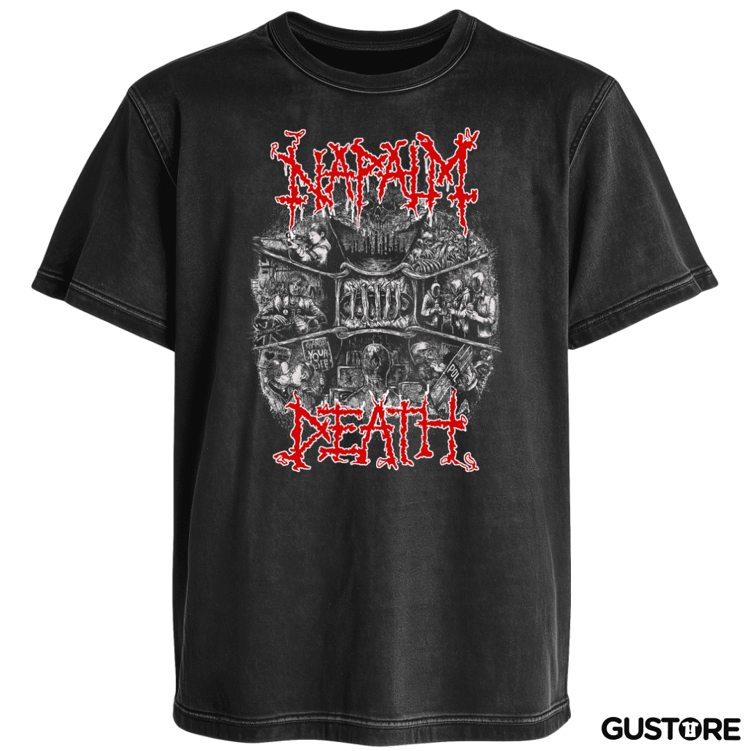 Polera desgastada Napalm Death Change Your Life