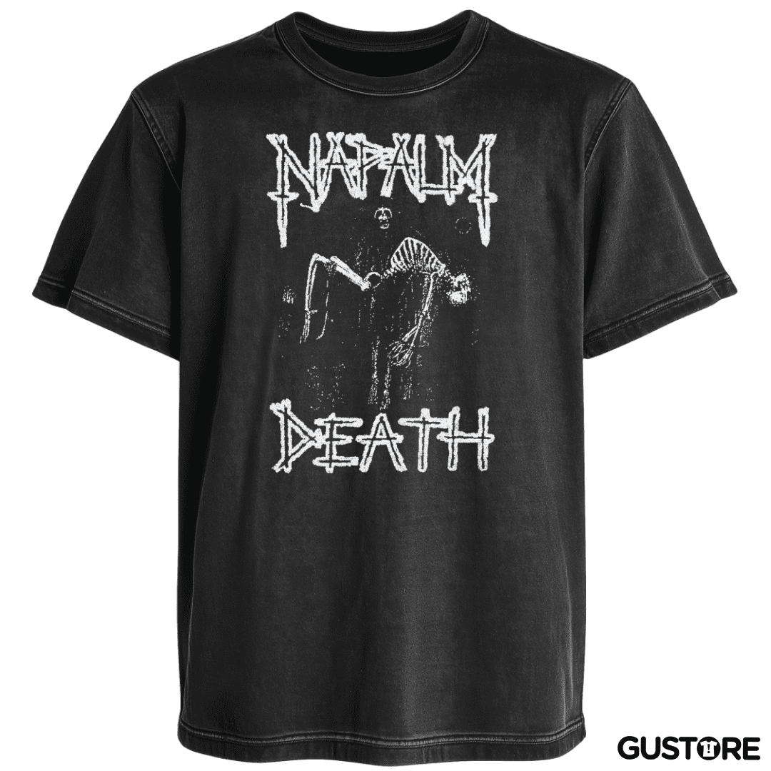 Polera desgastada Napalm Death Demo