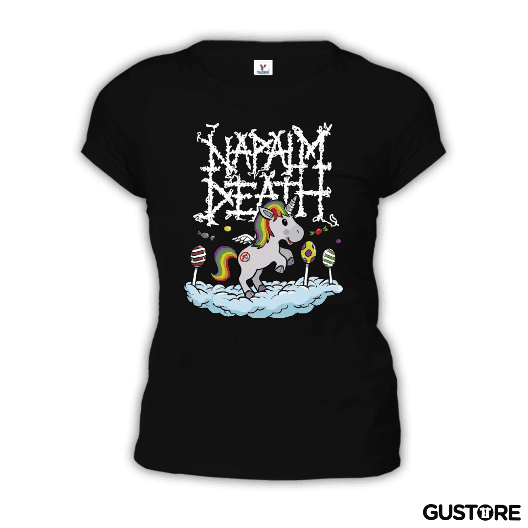 Polera de Mujer Napalm Death Unicornio
