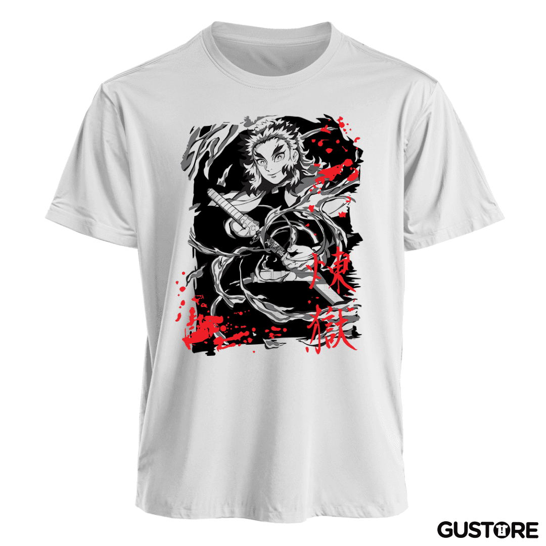 Polera Rengoku pilar de fuego