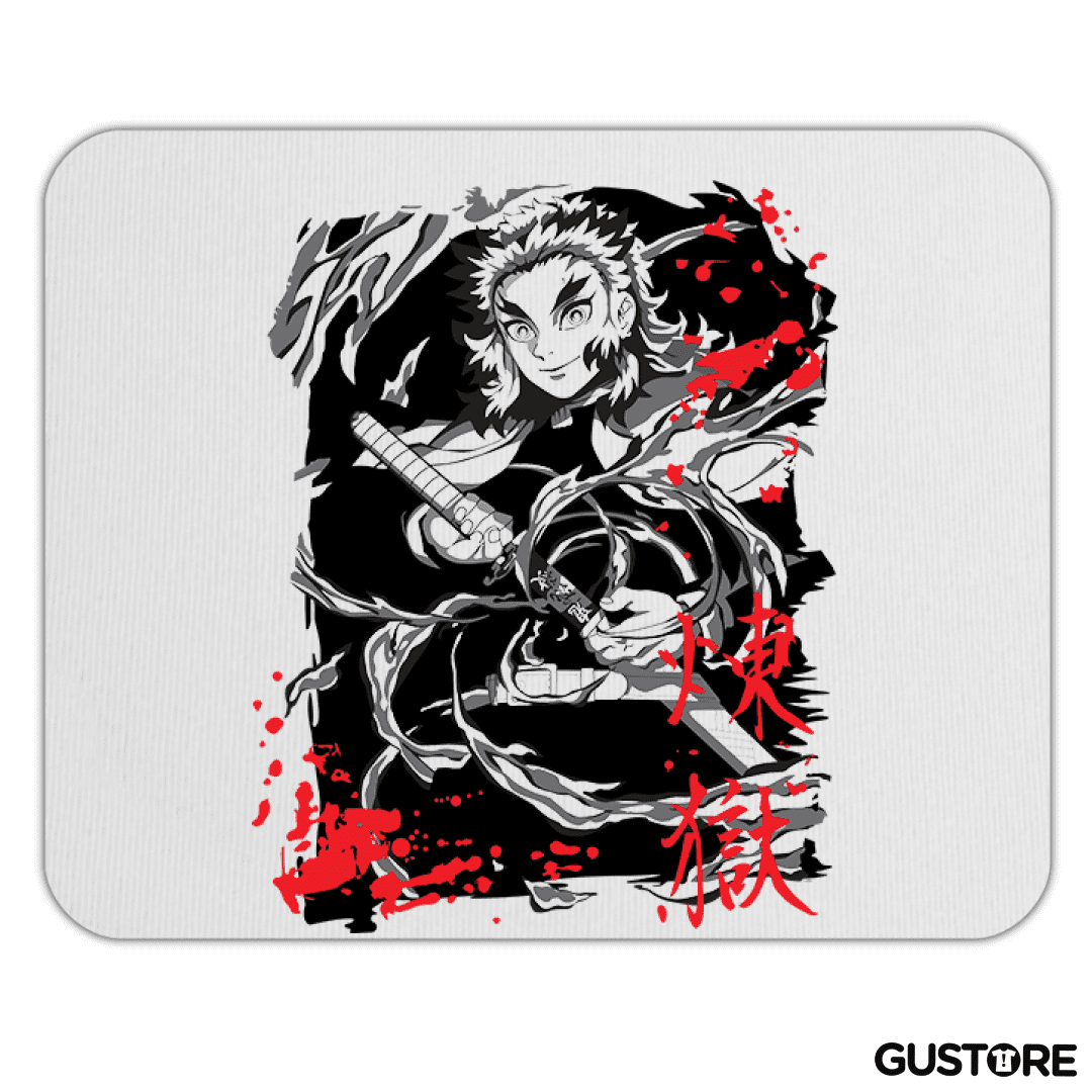 Mousepad Rengoku pilar de fuego