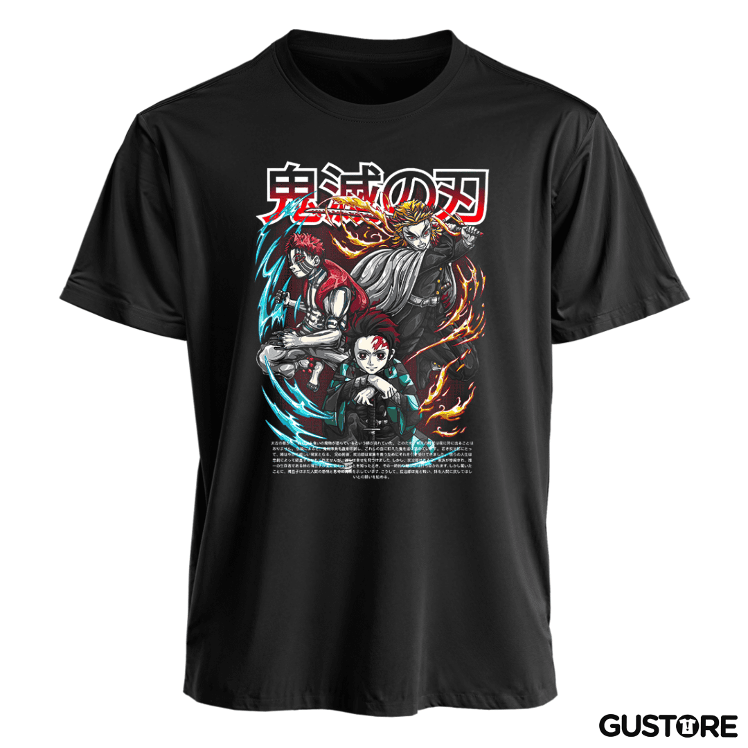Polera Rengoku y Tanjiro vs Akaza