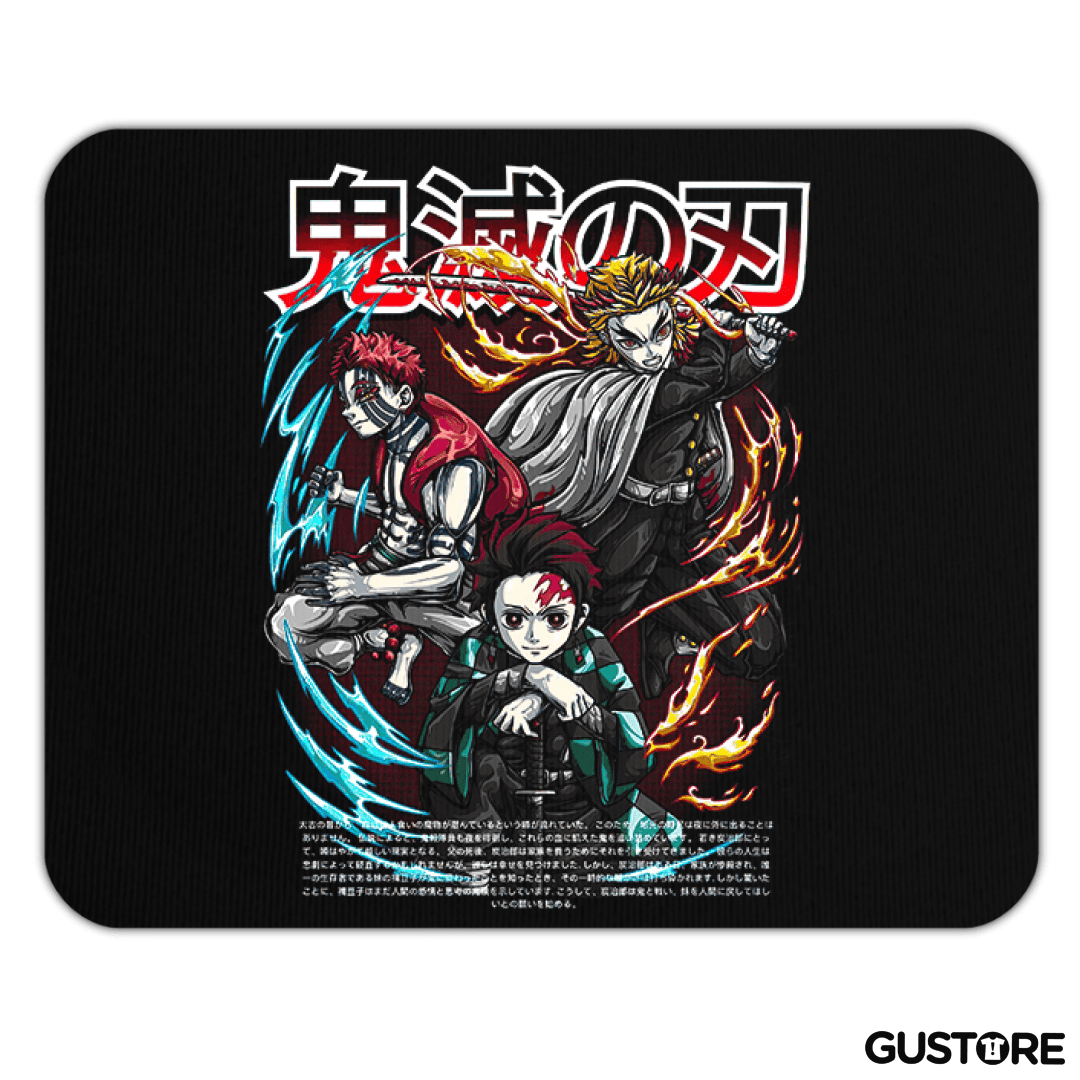 Mousepad Rengoku y Tanjiro vs Akaza