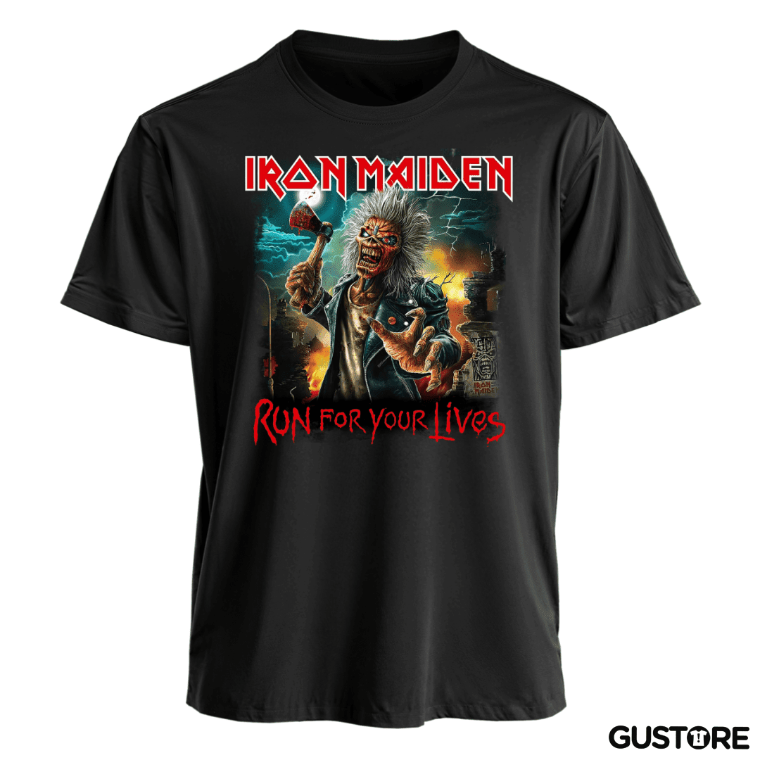 Polera Iron Maiden Run For Your Lives