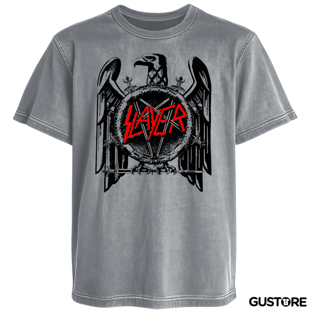 Polera desgastada Slayer Águila
