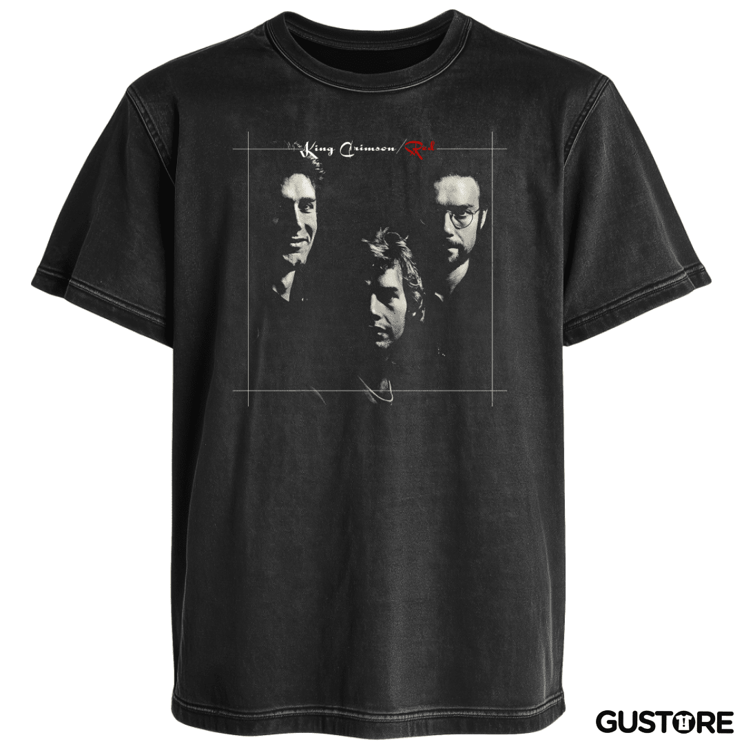 Polera desgastada King Crimson Red