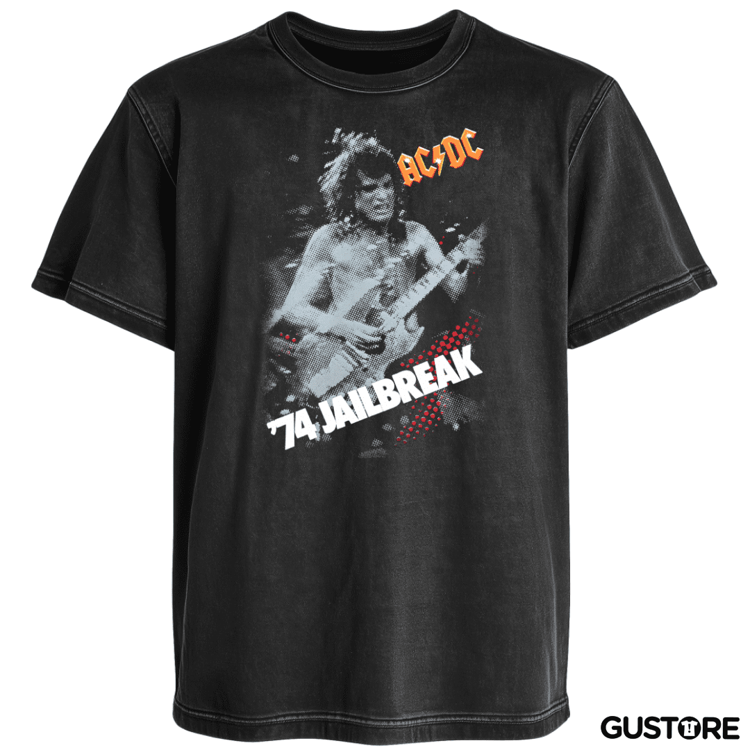 Polera desgastada AC DC Jailbreak