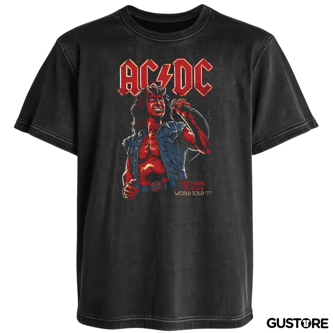 Polera desgastada AC DC Bon Scott Diablo