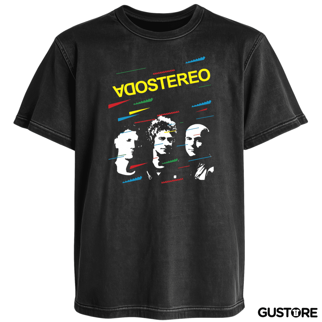 Polera desgastada Soda Stereo