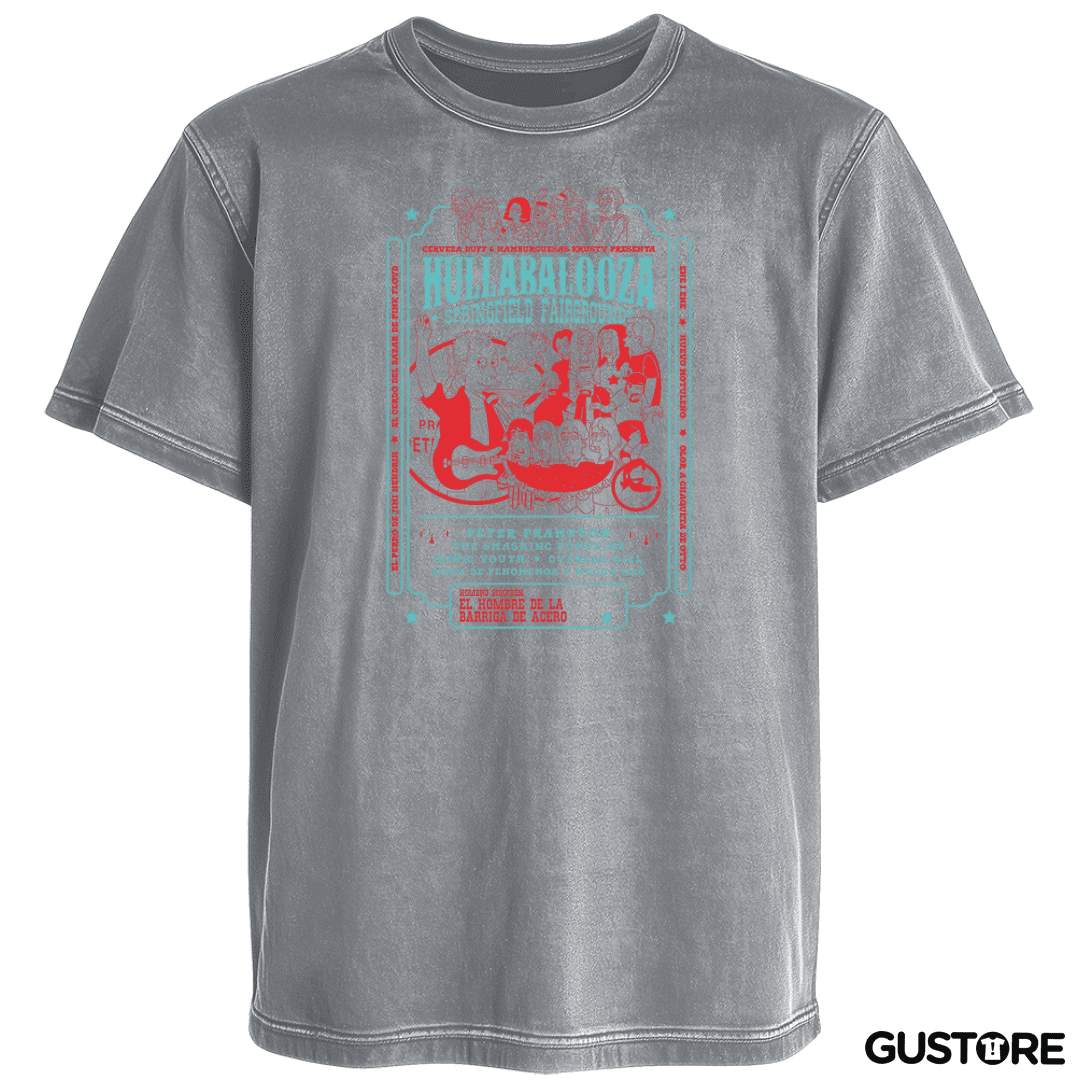 Polera desgastada Simpsons Hullabalooza