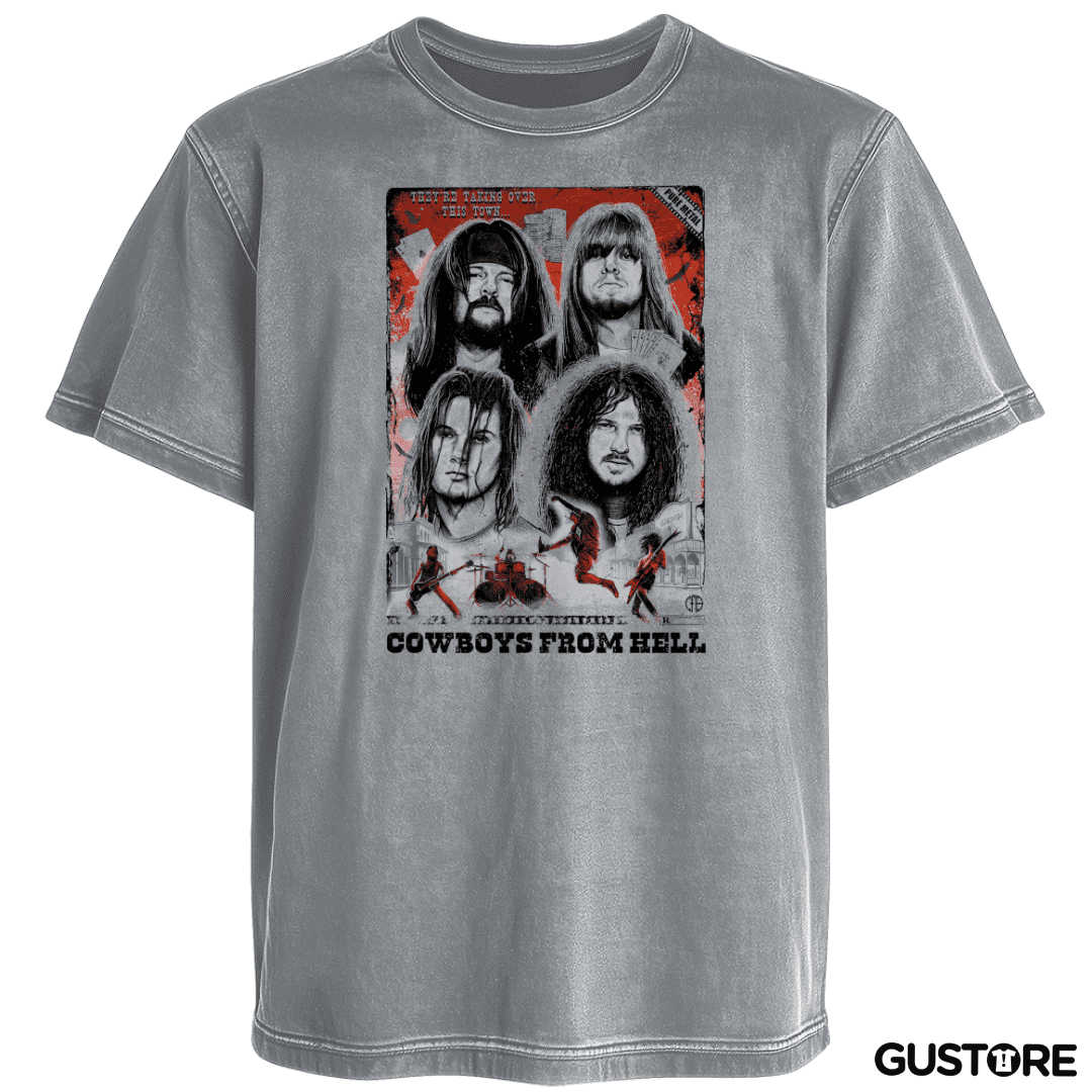 Polera desgastada Pantera Pure Metal