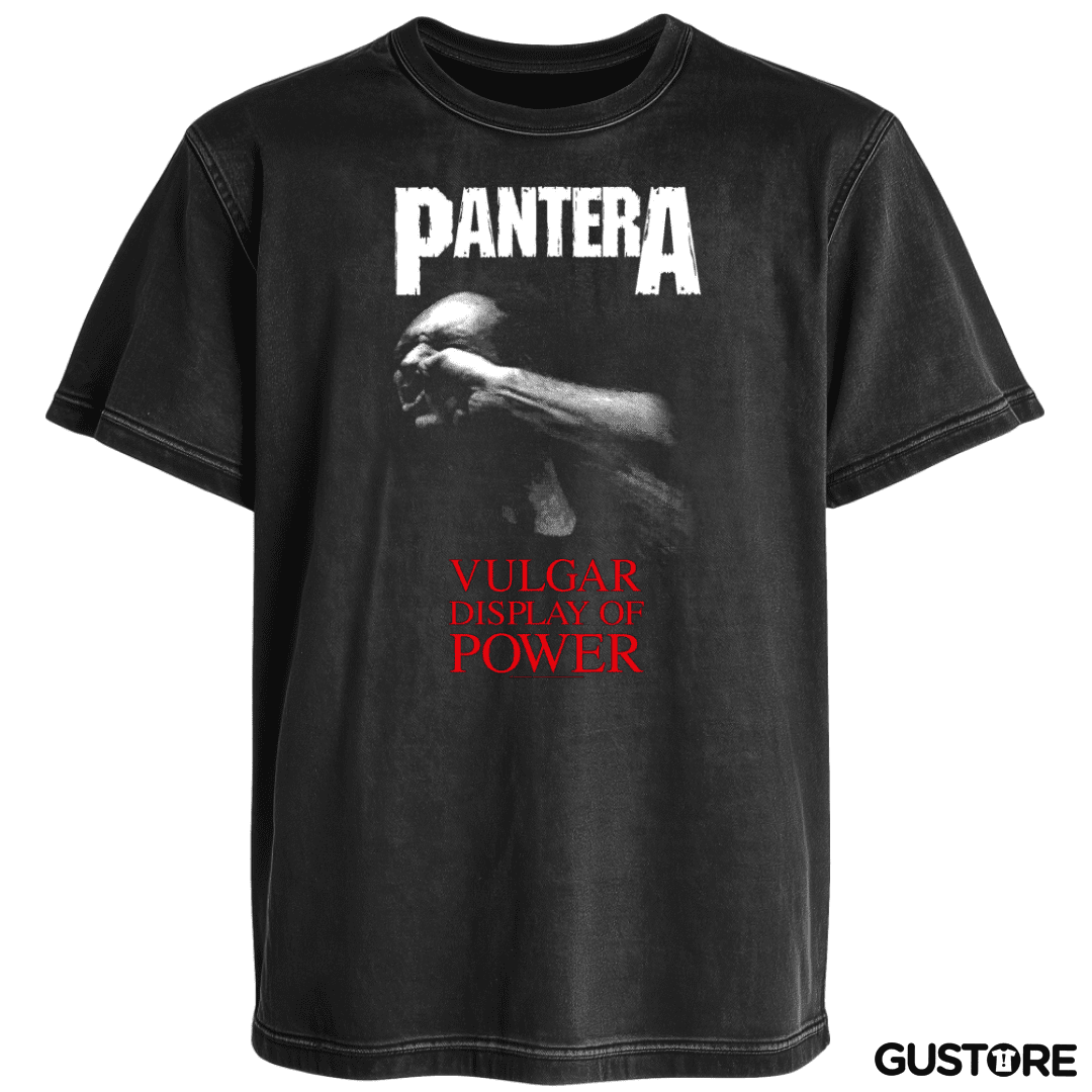 Polera desgastada Pantera Vulgar Display of Power