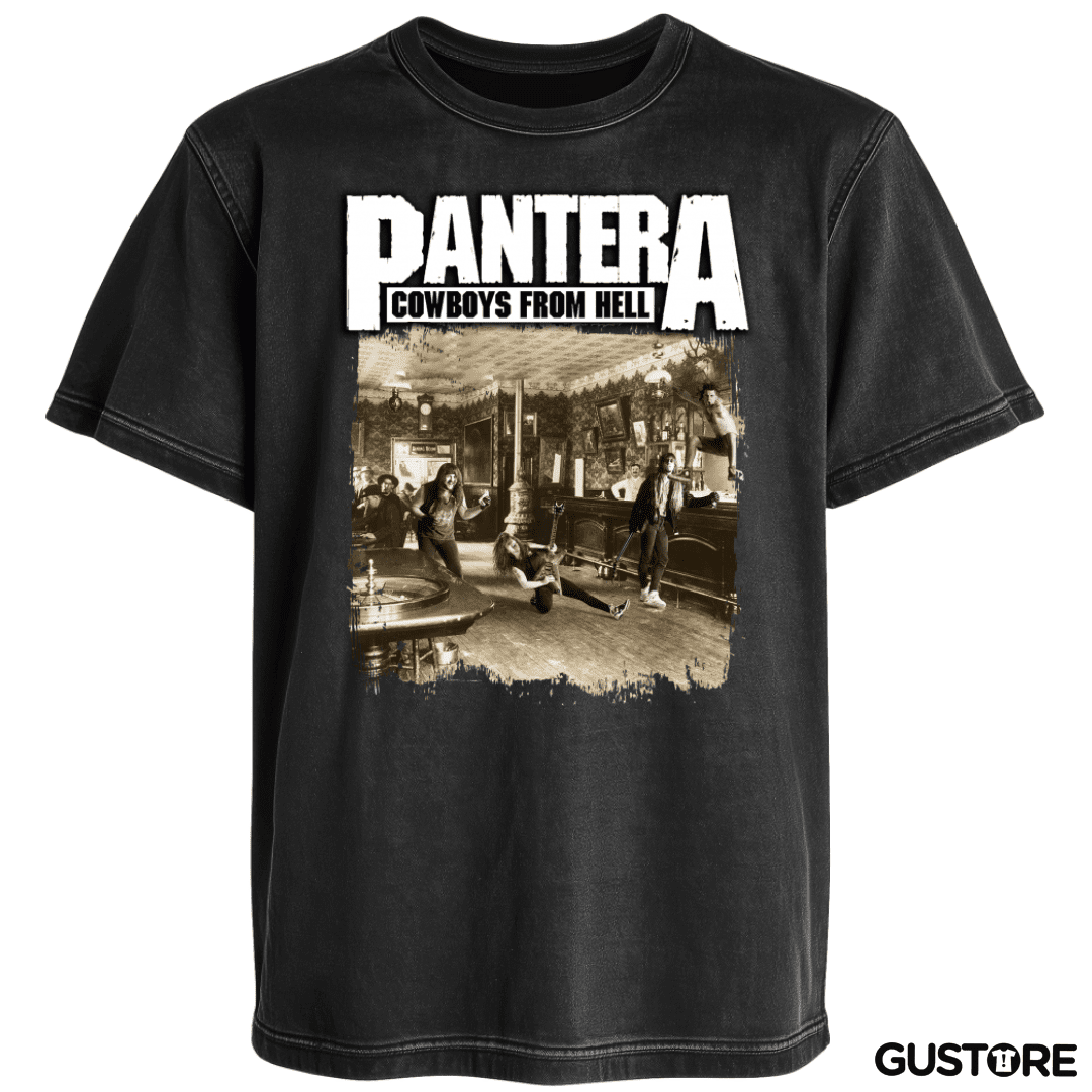 Polera desgastada Pantera Cowboys From Hell