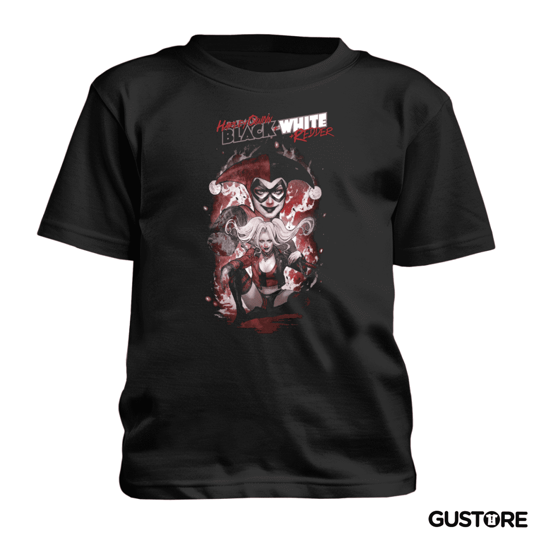 Polera de niño Harley Quinn Black & White