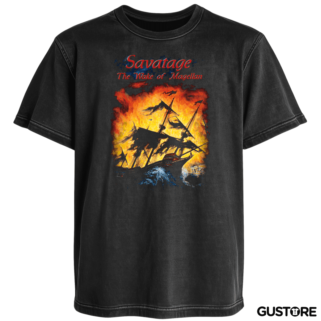 Polera desgastada Savatage The Wake of Magellan