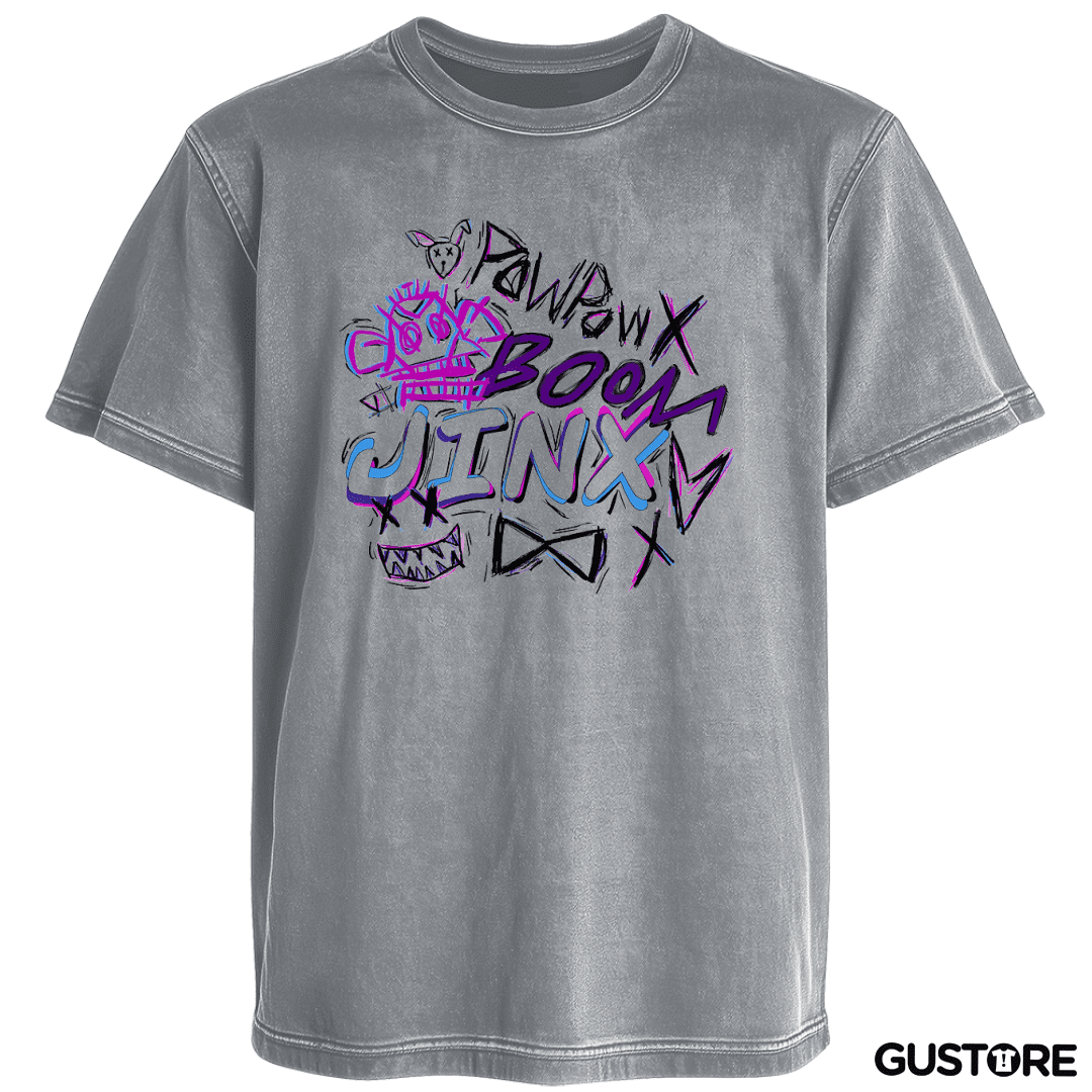 Polera desgastada Jinx Boom