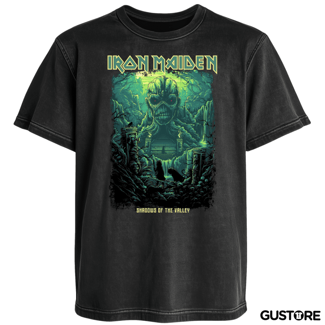 Polera desgastada Iron Maiden Shadows of the Valley