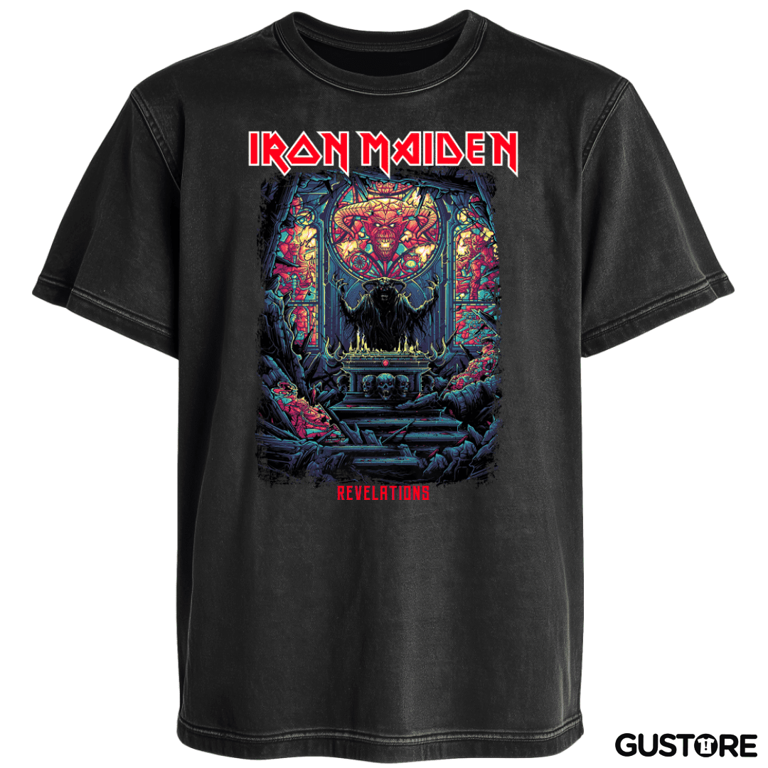 Polera desgastada Iron Maiden Revelations