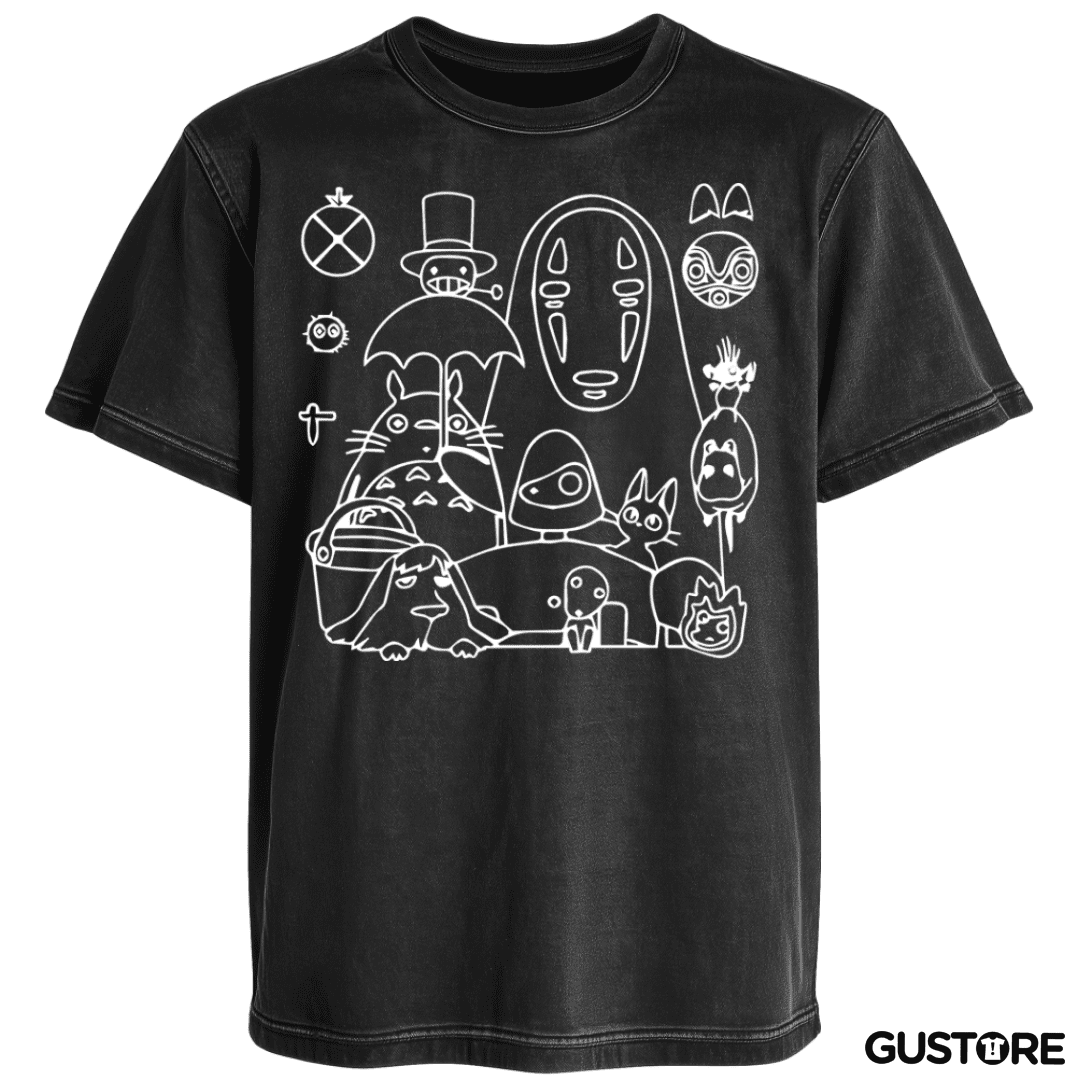 Polera desgastada Mix totoro