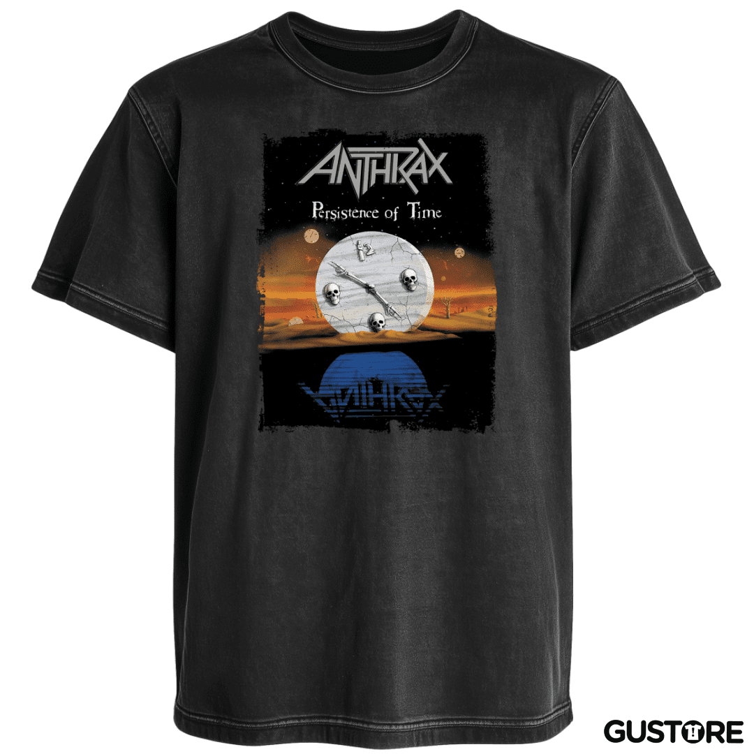 Polera desgastada Anthrax Persistence of Time 