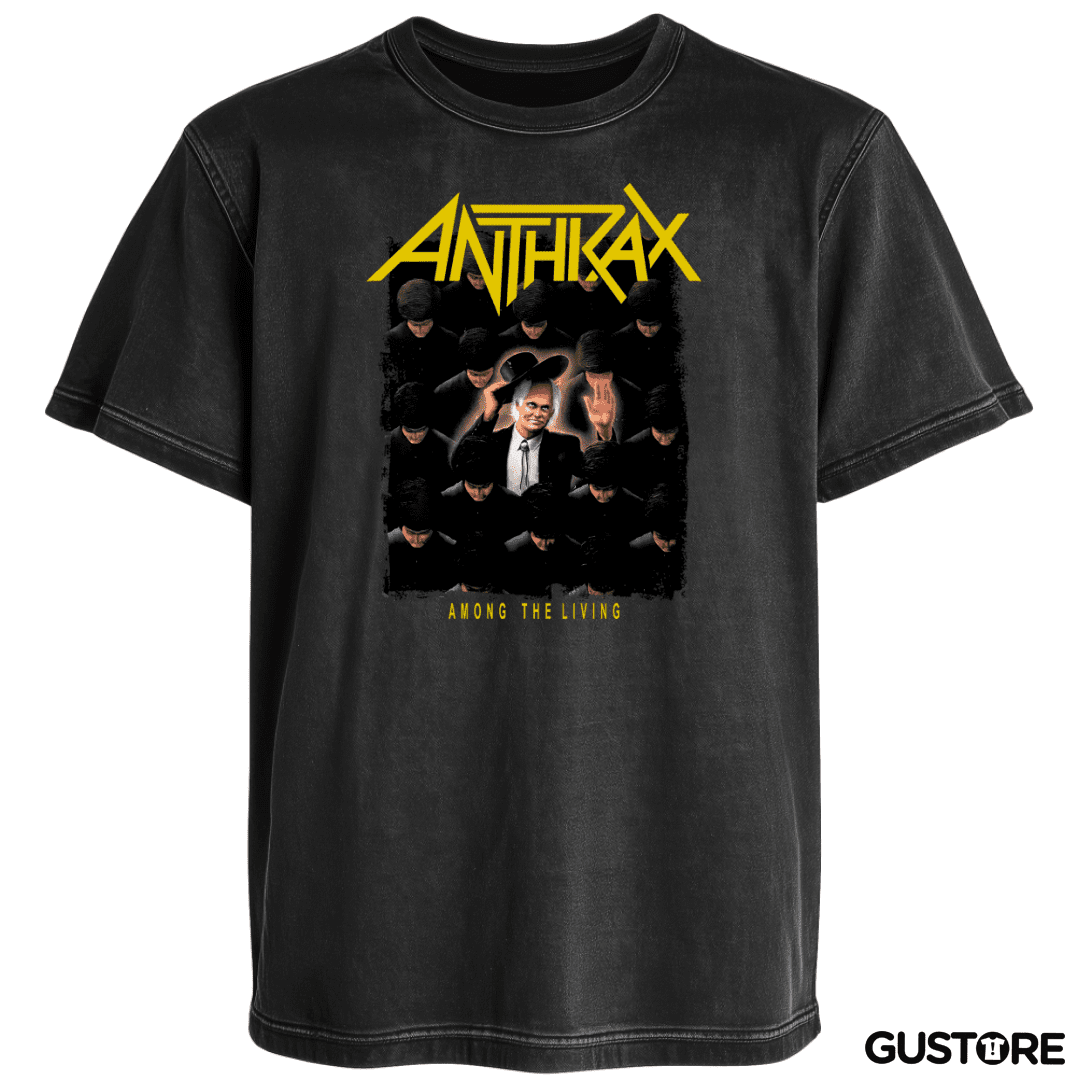 Polera desgastada Anthrax Among The Living Album