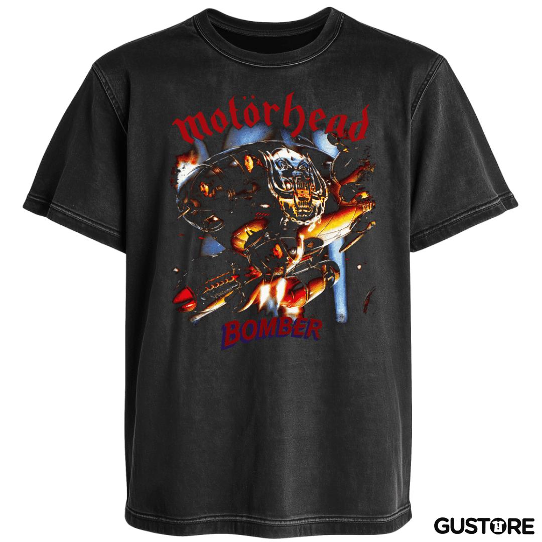 Polera desgastada Motorhead Bomber v2