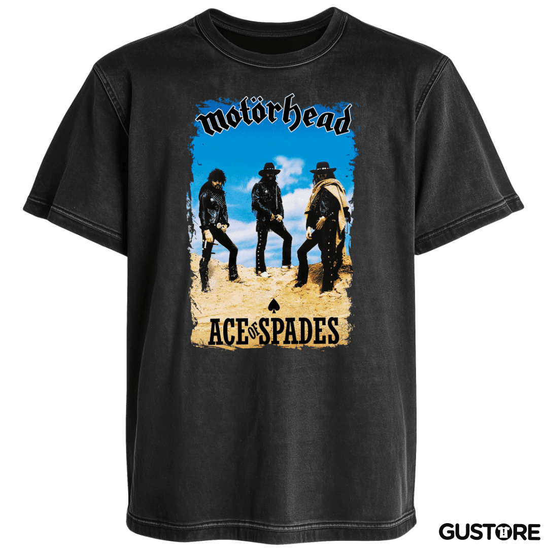 Polera desgastada Motorhead Ace of Spades v1