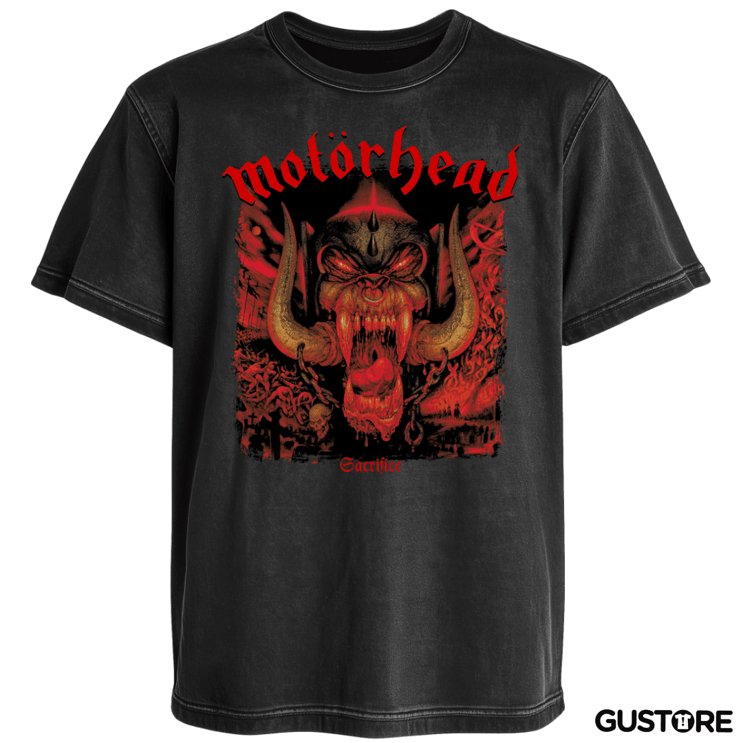 Polera desgastada Motorhead Sacrifice