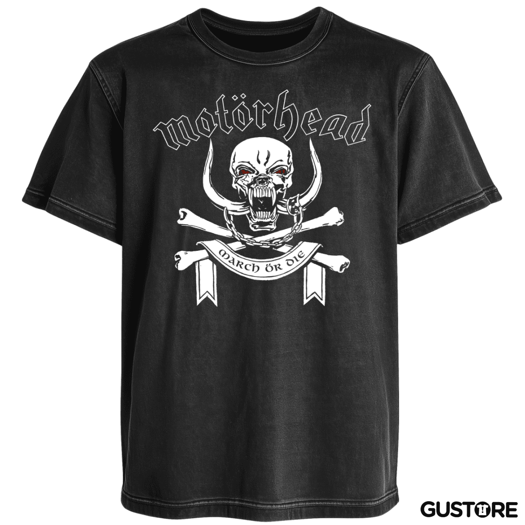 Polera desgastada Motorhead March or Die
