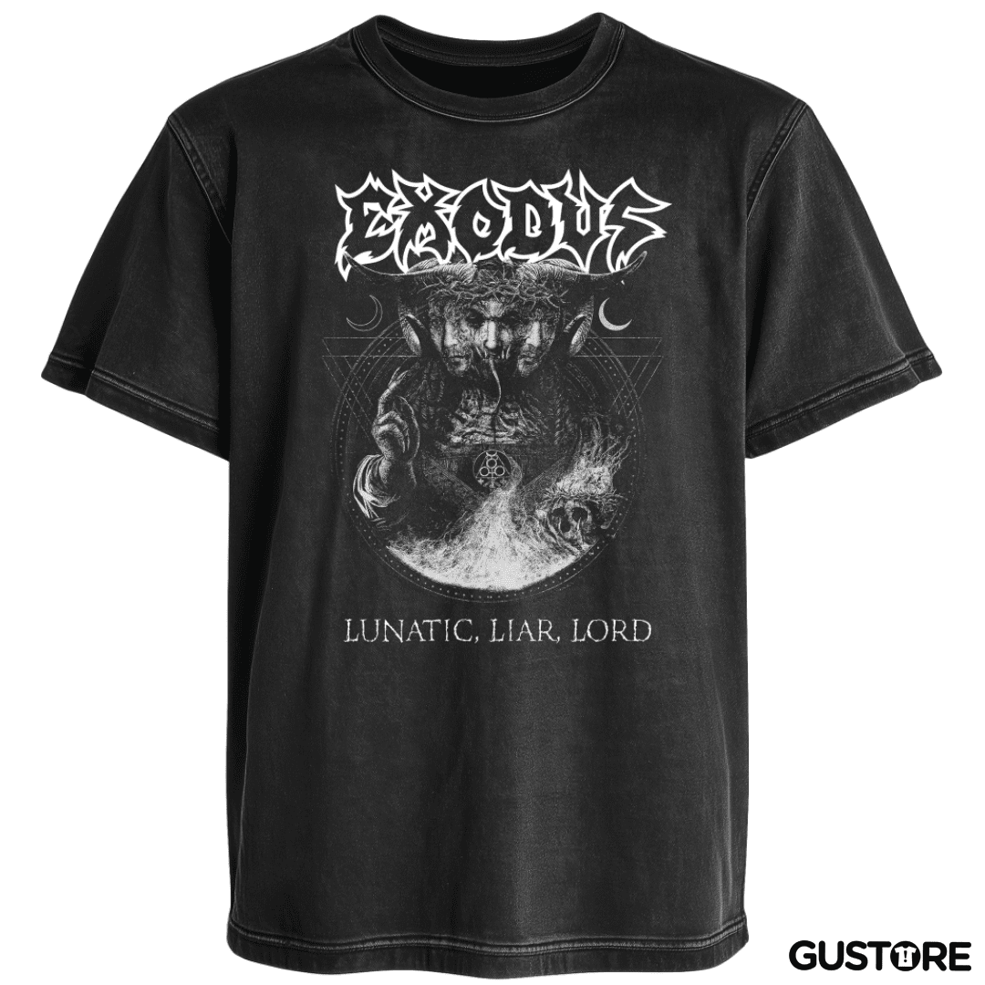 Polera desgastada Exodus Lunatic Liar Lord