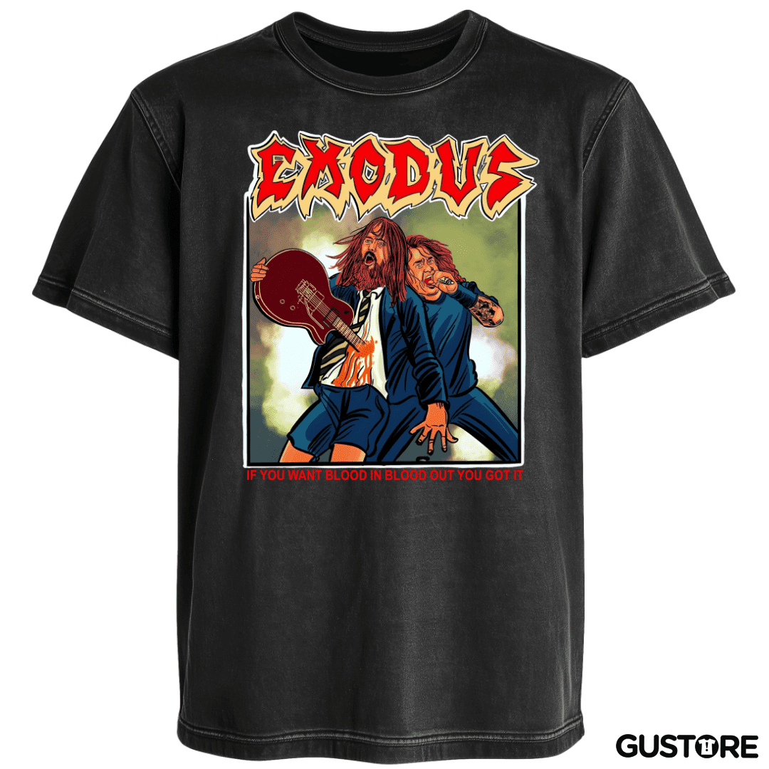 Polera desgastada Exodus If You Want Blood